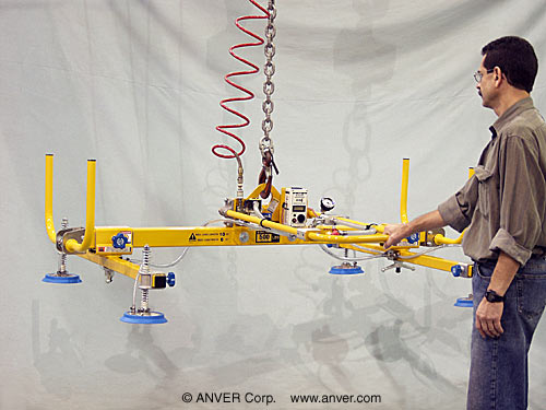 Light Duty Air Powered Generator with Four Pad Lifting Frame for Lifting & Handling Semi- and Non-Porous Loads 10 ft x 6 ft (3.0 m x 1.8m) up to 500 lb (227 kg)